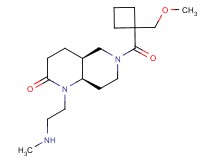 rel-(4aS,8aR)-6-{[1-(methoxymethyl)cyclobutyl]carbonyl}-1-[2-(methylamino)ethyl]octahydro-1,6-naphthyridin-2(1H)-one hydrochloride
