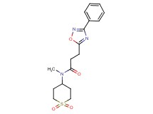 N-(1,1-dioxidotetrahydro-2H-thiopyran-4-yl)-N-methyl-3-(3-phenyl-1,2,4-oxadiazol-5-yl)propanamide