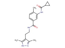 3-[(cyclopropylcarbonyl)amino]-N-[2-(3,5-dimethyl-1H-pyrazol-4-yl)ethyl]-4-methylbenzamide