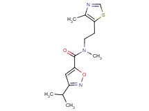 3-isopropyl-N-methyl-N-[2-(4-methyl-1,3-thiazol-5-yl)ethyl]isoxazole-5-carboxamide
