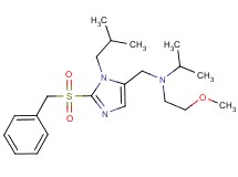 N-{[2-(benzylsulfonyl)-1-isobutyl-1H-imidazol-5-yl]methyl}-N-(2-methoxyethyl)-2-propanamine