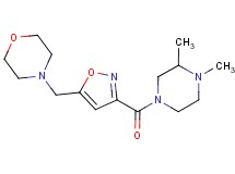 4-({3-[(3,4-dimethylpiperazin-1-yl)carbonyl]isoxazol-5-yl}methyl)morpholine