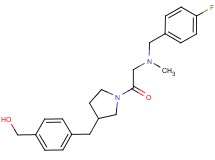 [4-({1-[N-(4-fluorobenzyl)-N-methylglycyl]pyrrolidin-3-yl}methyl)phenyl]methanol