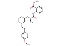 methyl 2-({[({1-[2-(4-methoxyphenyl)ethyl]-3-piperidinyl}methyl)(methyl)amino]carbonyl}amino)benzoate