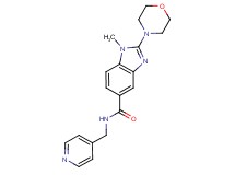 1-methyl-2-(4-morpholinyl)-N-(4-pyridinylmethyl)-1H-benzimidazole-5-carboxamide