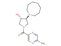 (3S*,4S*)-4-(1-azocanyl)-1-[(5-methyl-2-pyrazinyl)carbonyl]-3-pyrrolidinol