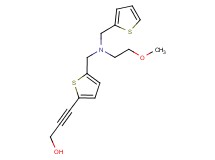 3-(5-{[(2-methoxyethyl)(2-thienylmethyl)amino]methyl}-2-thienyl)prop-2-yn-1-ol