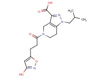 5-[3-(3-hydroxyisoxazol-5-yl)propanoyl]-1-isobutyl-4,5,6,7-tetrahydro-1H-pyrazolo[4,3-c]pyridine-3-carboxylic acid