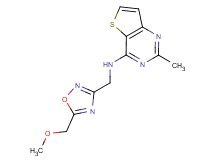 N-{[5-(methoxymethyl)-1,2,4-oxadiazol-3-yl]methyl}-2-methylthieno[3,2-d]pyrimidin-4-amine