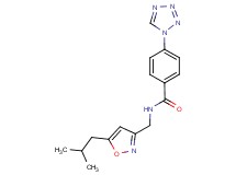 N-[(5-isobutylisoxazol-3-yl)methyl]-4-(1H-tetrazol-1-yl)benzamide