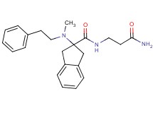 N-(3-amino-3-oxopropyl)-2-[methyl(2-phenylethyl)amino]-2-indanecarboxamide