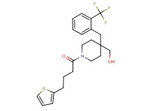 {1-[4-(2-thienyl)butanoyl]-4-[2-(trifluoromethyl)benzyl]-4-piperidinyl}methanol