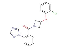 1-(2-{[3-(2-chlorophenoxy)-1-azetidinyl]carbonyl}phenyl)-1H-1,2,4-triazole