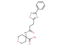 4-{[3-(3-phenyl-1,2,4-oxadiazol-5-yl)propanoyl]amino}tetrahydro-2H-pyran-4-carboxylic acid