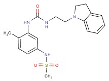 N-{3-[({[2-(2,3-dihydro-1H-indol-1-yl)ethyl]amino}carbonyl)amino]-4-methylphenyl}methanesulfonamide