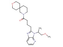 2-{4-[3-(2-methoxy-1-methylethyl)-3H-imidazo[4,5-b]pyridin-2-yl]butanoyl}-9-oxa-2-azaspiro[5.5]undecane