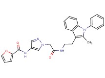 N-[1-(2-{[2-(2-methyl-1-phenyl-1H-indol-3-yl)ethyl]amino}-2-oxoethyl)-1H-pyrazol-4-yl]-2-furamide