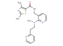 2,4-dimethyl-N-[(2-{methyl[2-(2-pyridinyl)ethyl]amino}-3-pyridinyl)methyl]-1,3-thiazole-5-carboxamide