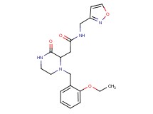 2-[1-(2-ethoxybenzyl)-3-oxo-2-piperazinyl]-N-(3-isoxazolylmethyl)acetamide
