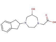 [4-(2,3-dihydro-1H-inden-2-yl)-6-hydroxy-1,4-diazepan-1-yl]acetic acid