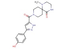 9-{[3-(4-hydroxyphenyl)-1H-pyrazol-5-yl]carbonyl}-1-methyl-1,4,9-triazaspiro[5.5]undecan-5-one