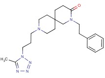 9-[3-(5-methyl-1H-tetrazol-1-yl)propyl]-2-(2-phenylethyl)-2,9-diazaspiro[5.5]undecan-3-one
