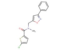 5-chloro-N-methyl-N-[(3-phenyl-5-isoxazolyl)methyl]-2-thiophenecarboxamide