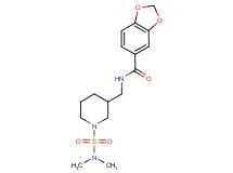 N-({1-[(dimethylamino)sulfonyl]-3-piperidinyl}methyl)-1,3-benzodioxole-5-carboxamide