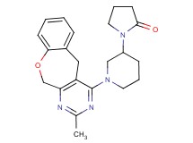 1-[1-(2-methyl-5,11-dihydro[1]benzoxepino[3,4-d]pyrimidin-4-yl)piperidin-3-yl]pyrrolidin-2-one