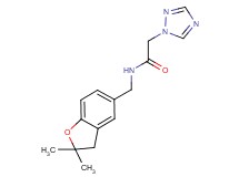 N-[(2,2-dimethyl-2,3-dihydro-1-benzofuran-5-yl)methyl]-2-(1H-1,2,4-triazol-1-yl)acetamide