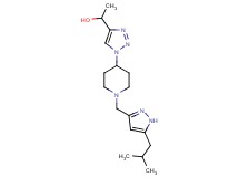 1-(1-{1-[(5-isobutyl-1H-pyrazol-3-yl)methyl]-4-piperidinyl}-1H-1,2,3-triazol-4-yl)ethanol trifluoroacetate (salt)