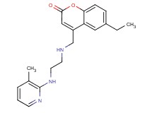 6-ethyl-4-[({2-[(3-methylpyridin-2-yl)amino]ethyl}amino)methyl]-2H-chromen-2-one