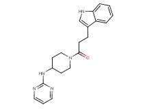 N-{1-[3-(1H-indol-3-yl)propanoyl]piperidin-4-yl}pyrimidin-2-amine