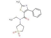N-(1,1-dioxidotetrahydro-3-thienyl)-N-ethyl-2-methyl-4-phenyl-1,3-thiazole-5-carboxamide