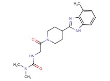 N,N-dimethyl-N'-{2-[4-(4-methyl-1H-benzimidazol-2-yl)-1-piperidinyl]-2-oxoethyl}urea