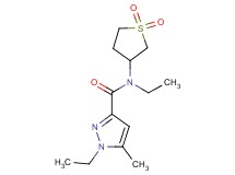 N-(1,1-dioxidotetrahydro-3-thienyl)-N,1-diethyl-5-methyl-1H-pyrazole-3-carboxamide