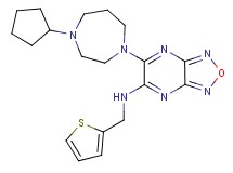 6-(4-cyclopentyl-1,4-diazepan-1-yl)-N-(2-thienylmethyl)[1,2,5]oxadiazolo[3,4-b]pyrazin-5-amine