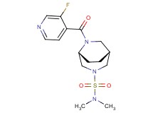 (1R*,5R*)-6-(3-fluoroisonicotinoyl)-N,N-dimethyl-3,6-diazabicyclo[3.2.2]nonane-3-sulfonamide