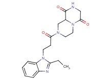 8-[3-(2-ethyl-1H-benzimidazol-1-yl)propanoyl]tetrahydro-2H-pyrazino[1,2-a]pyrazine-1,4(3H,6H)-dione