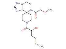 1-[5-(methoxyacetyl)-1,5,6,7-tetrahydro-1'H-spiro[imidazo[4,5-c]pyridine-4,4'-piperidin]-1'-yl]-4-(methylthio)-1-oxobutan-2-ol