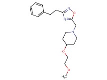 4-(2-methoxyethoxy)-1-{[3-(2-phenylethyl)-1,2,4-oxadiazol-5-yl]methyl}piperidine