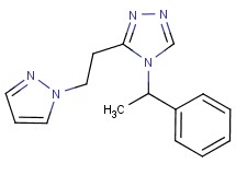 4-(1-phenylethyl)-3-[2-(1H-pyrazol-1-yl)ethyl]-4H-1,2,4-triazole