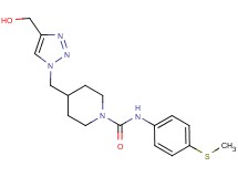 4-{[4-(hydroxymethyl)-1H-1,2,3-triazol-1-yl]methyl}-N-[4-(methylthio)phenyl]-1-piperidinecarboxamide