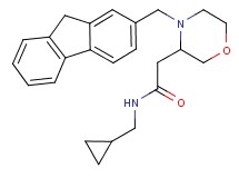 N-(cyclopropylmethyl)-2-[4-(9H-fluoren-2-ylmethyl)-3-morpholinyl]acetamide
