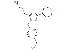 5-(ethoxymethyl)-1-(4-ethylbenzyl)-3-(tetrahydro-2H-pyran-4-yl)-1H-1,2,4-triazole