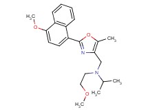 N-(2-methoxyethyl)-N-{[2-(4-methoxy-1-naphthyl)-5-methyl-1,3-oxazol-4-yl]methyl}-2-propanamine