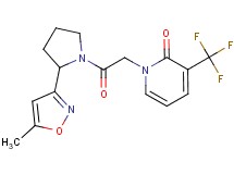 1-{2-[2-(5-methylisoxazol-3-yl)pyrrolidin-1-yl]-2-oxoethyl}-3-(trifluoromethyl)pyridin-2(1H)-one