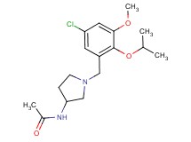 N-[1-(5-chloro-2-isopropoxy-3-methoxybenzyl)pyrrolidin-3-yl]acetamide