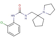N-(2-chlorophenyl)-N'-[(1-pyrrolidin-1-ylcyclopentyl)methyl]urea