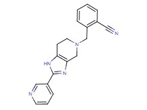 2-[(2-pyridin-3-yl-1,4,6,7-tetrahydro-5H-imidazo[4,5-c]pyridin-5-yl)methyl]benzonitrile